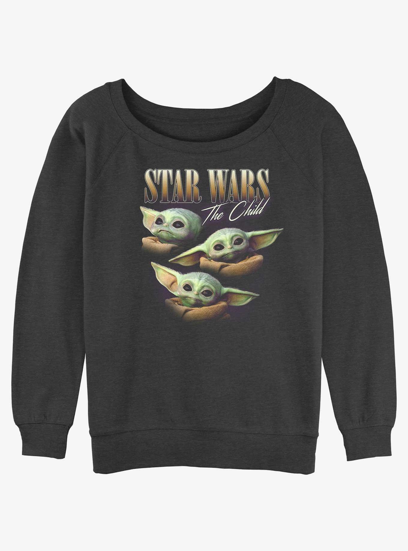 Star Wars The Mandalorian Child Womens Slouchy Sweatshirt