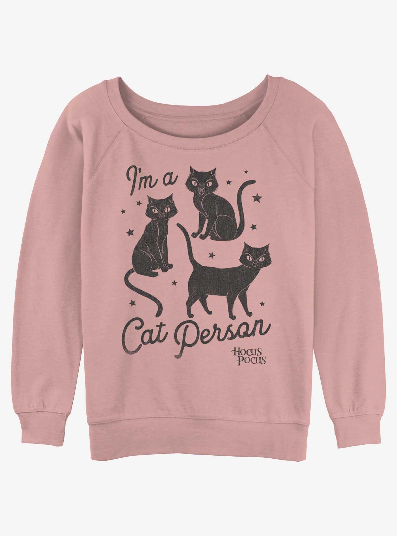 Disney Hocus Pocus Cat Person Womens Slouchy Sweatshirt