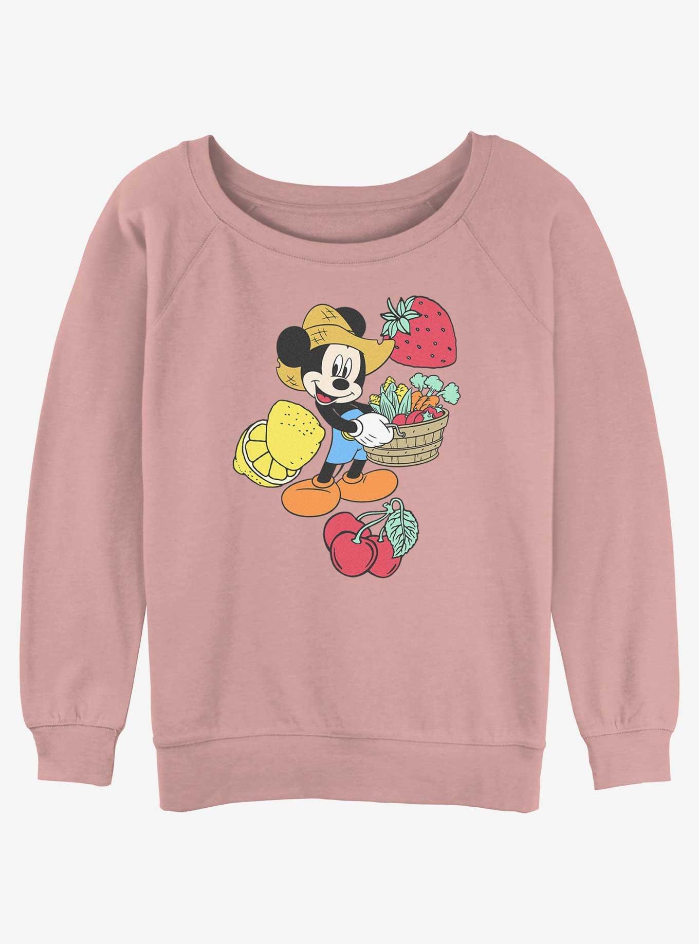 Disney Mickey Mouse Farmer Mickey Womens Slouchy Sweatshirt, , hi-res