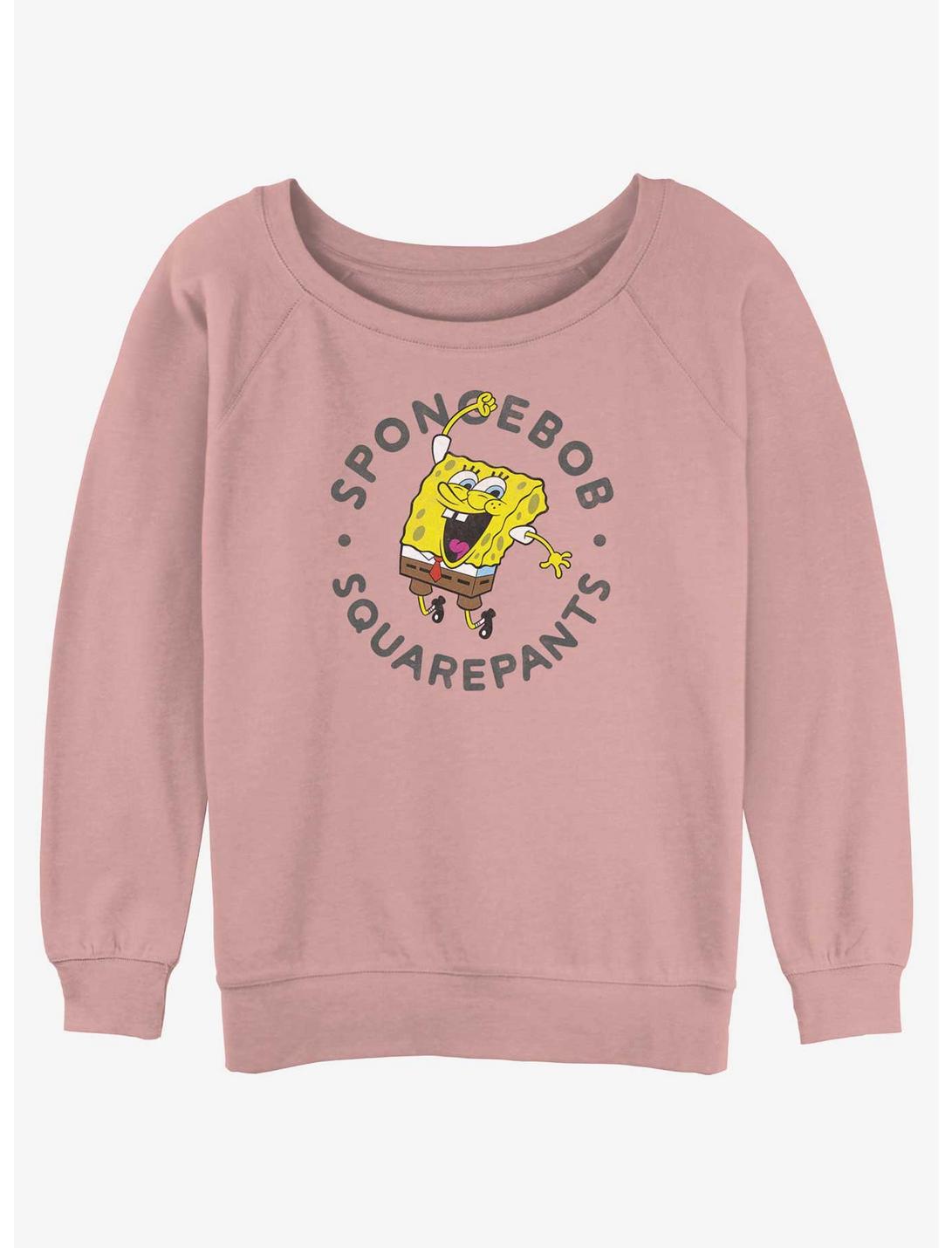 SpongeBob SquarePants Jump Womens Slouchy Sweatshirt, DESERTPNK, hi-res