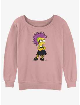 The Simpsons Lisa Punk Womens Slouchy Sweatshirt, , hi-res