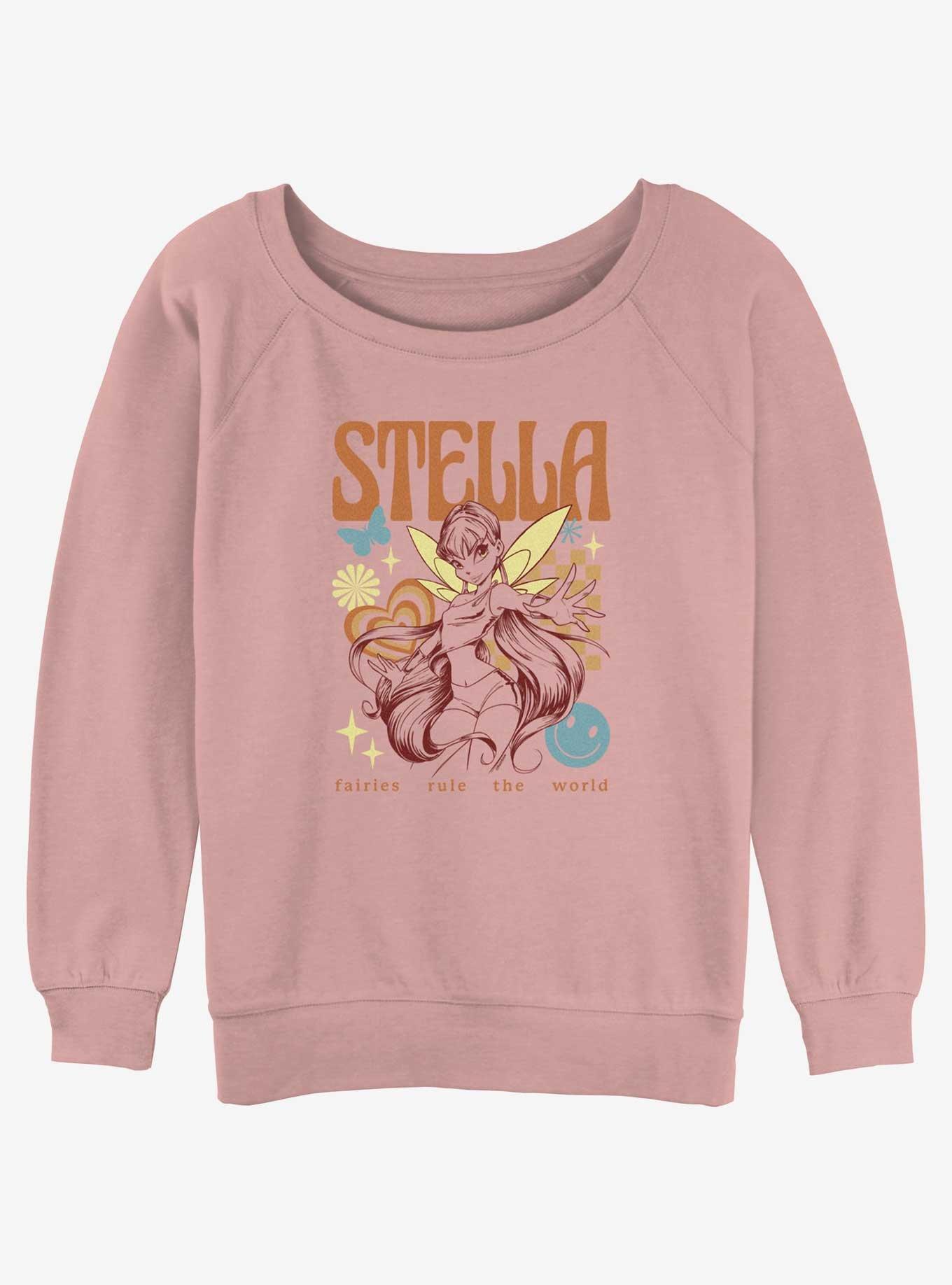 Winx Club Stella Womens Slouchy Sweatshirt, DESERTPNK, hi-res