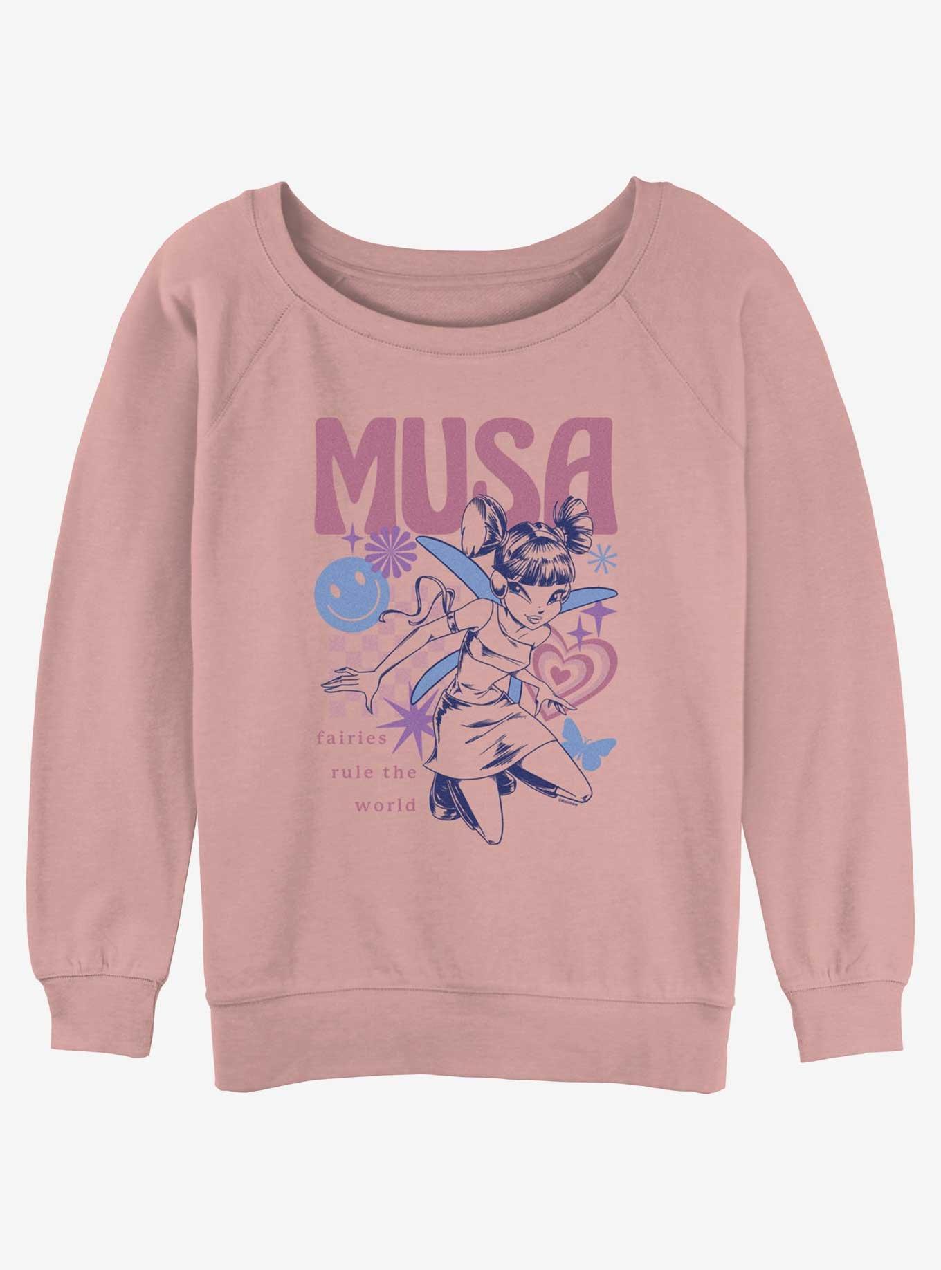 Winx Club Musa Womens Slouchy Sweatshirt, DESERTPNK, hi-res