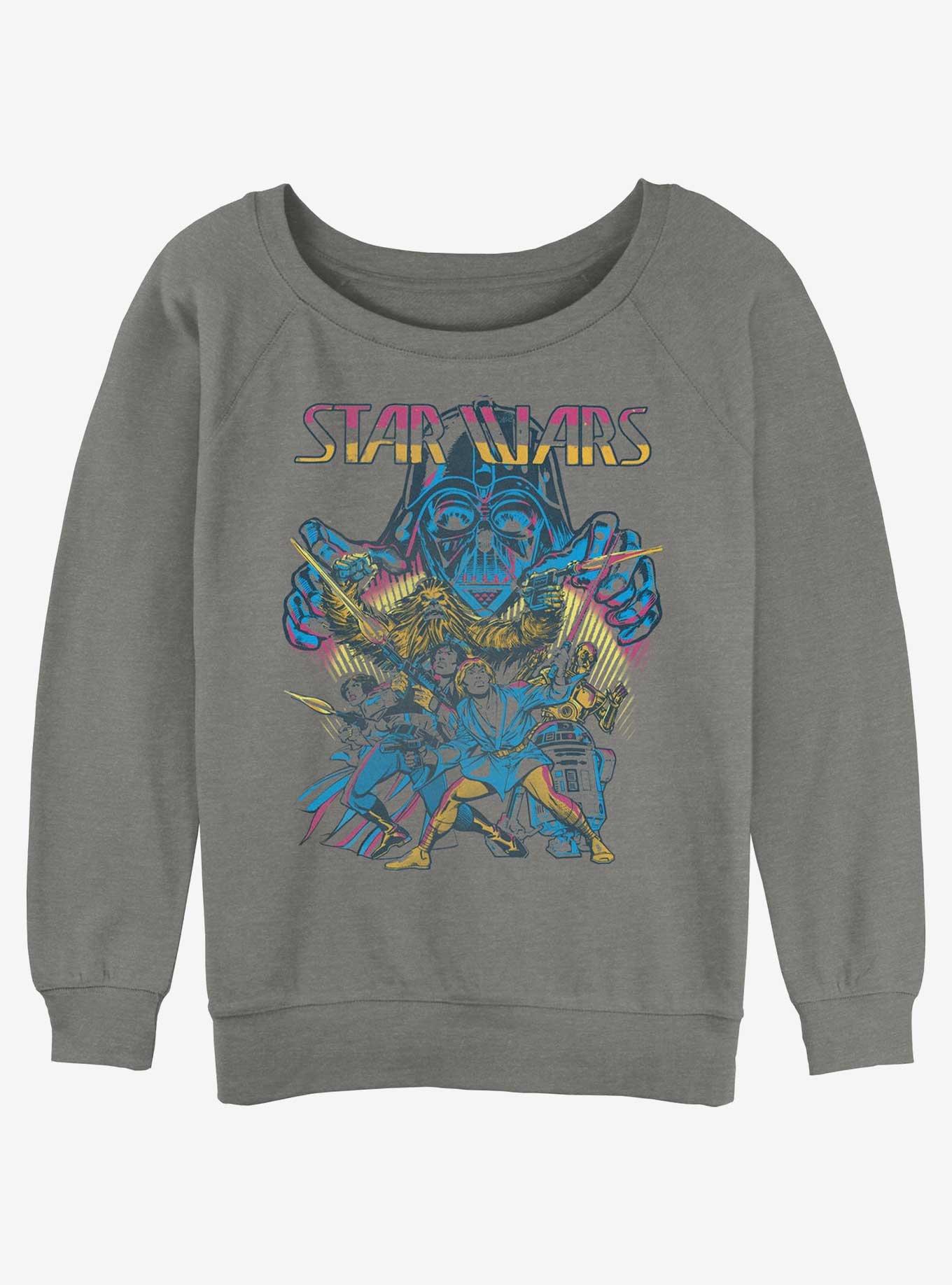 Star Wars Fight Against The Dark Side Womens Slouchy Sweatshirt, , hi-res