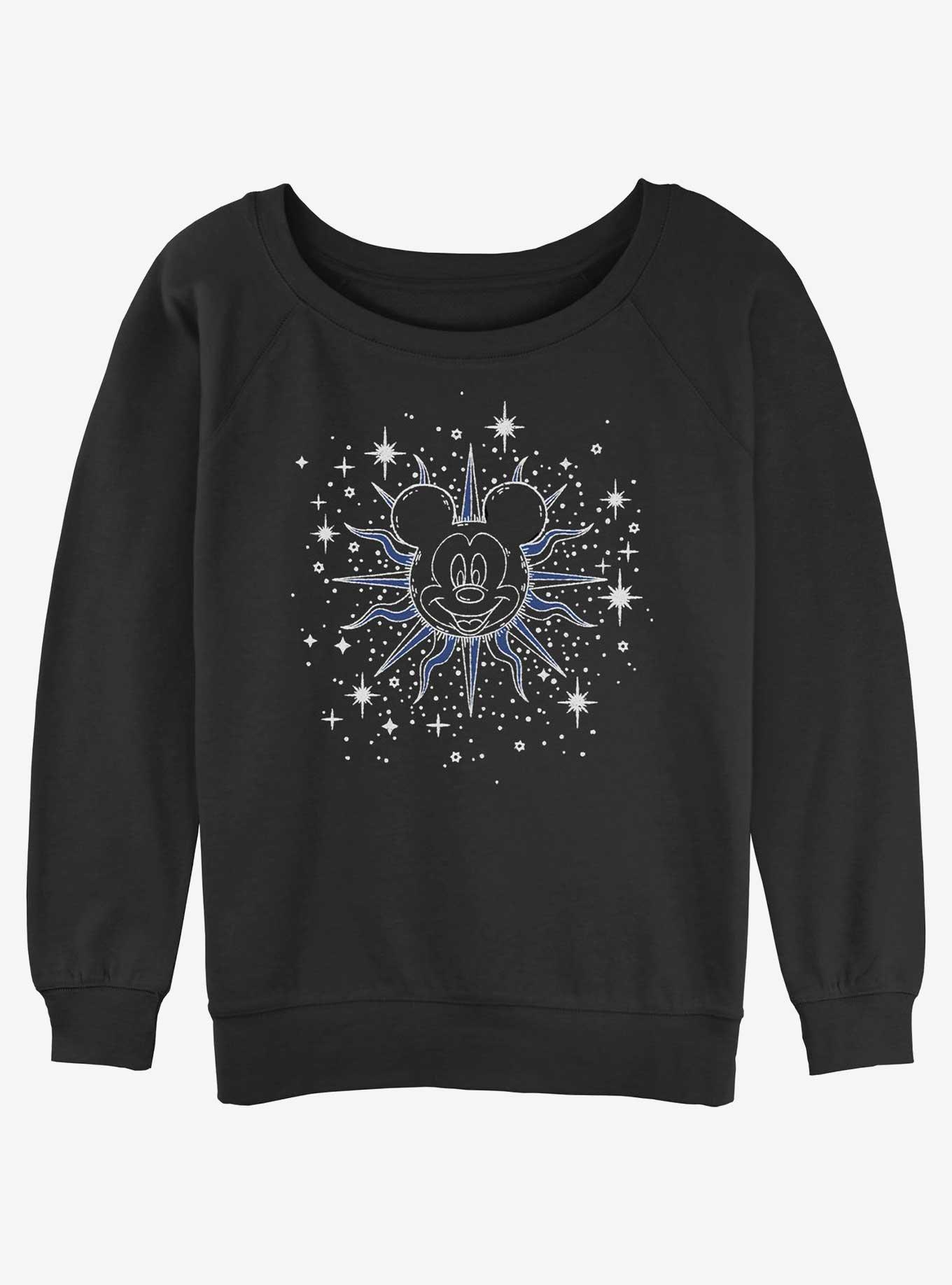 Disney Mickey Mouse Celestial Womens Slouchy Sweatshirt