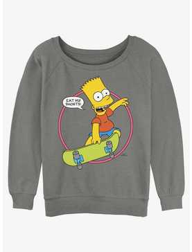 The Simpsons Eat My Shorts Womens Slouchy Sweatshirt, , hi-res