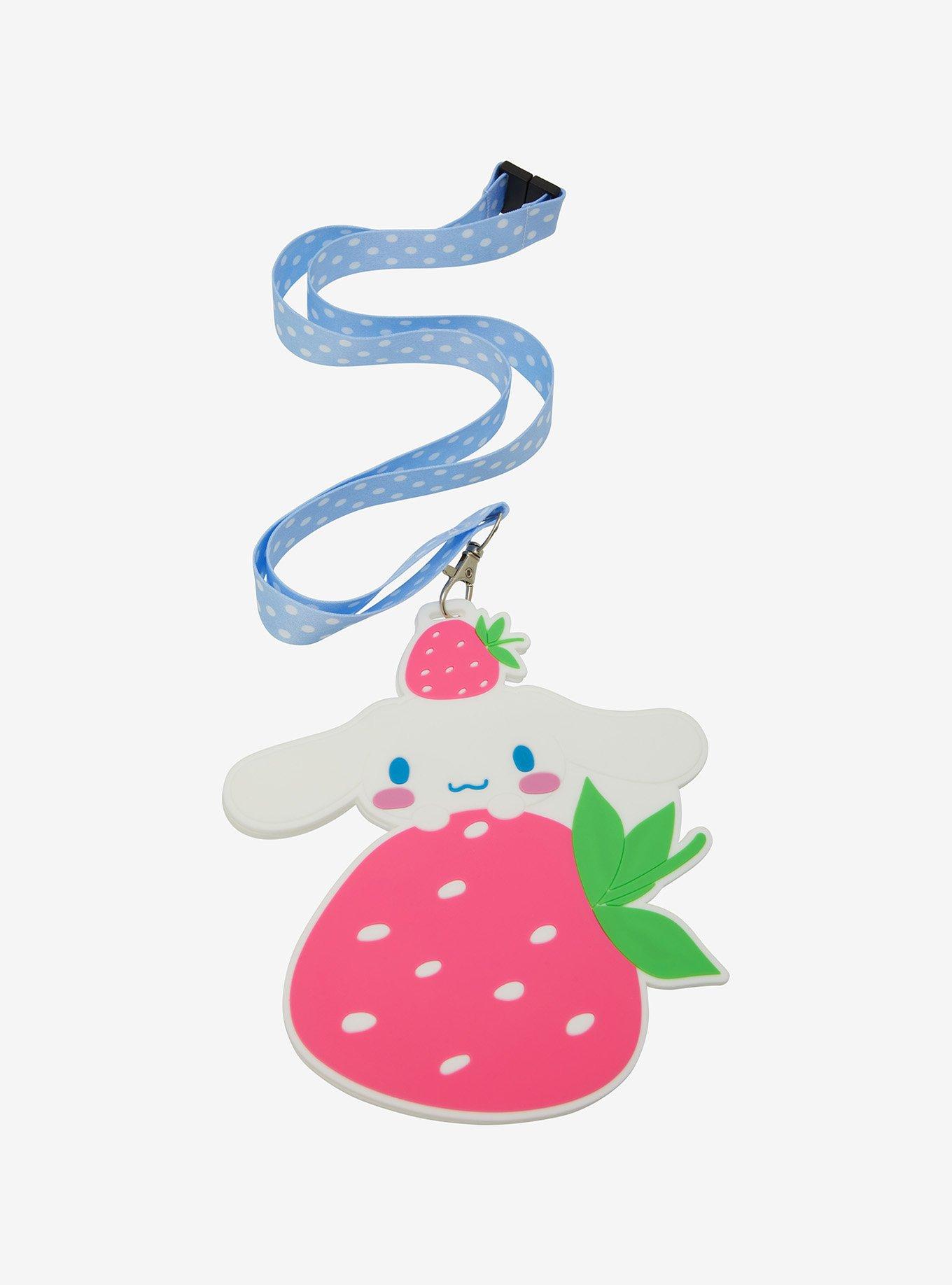 Cinnamoroll Strawberry Figural Lanyard | Hot Topic