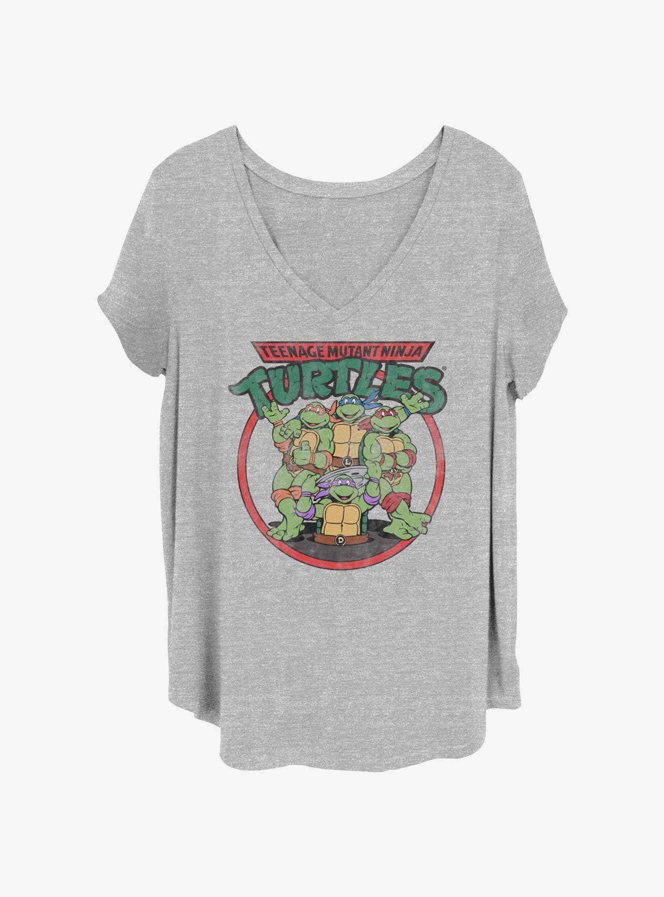 Teenage Mutant Ninja Turtles Group Shot Girls T-Shirt Plus Size, , hi-res