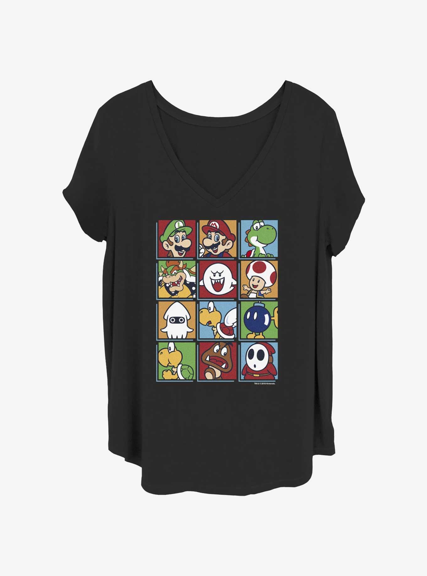 Nintendo Color Stacks Girls T-Shirt Plus Size, , hi-res