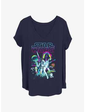 Star Wars Neon Hope Comp Girls T-Shirt Plus Size, , hi-res