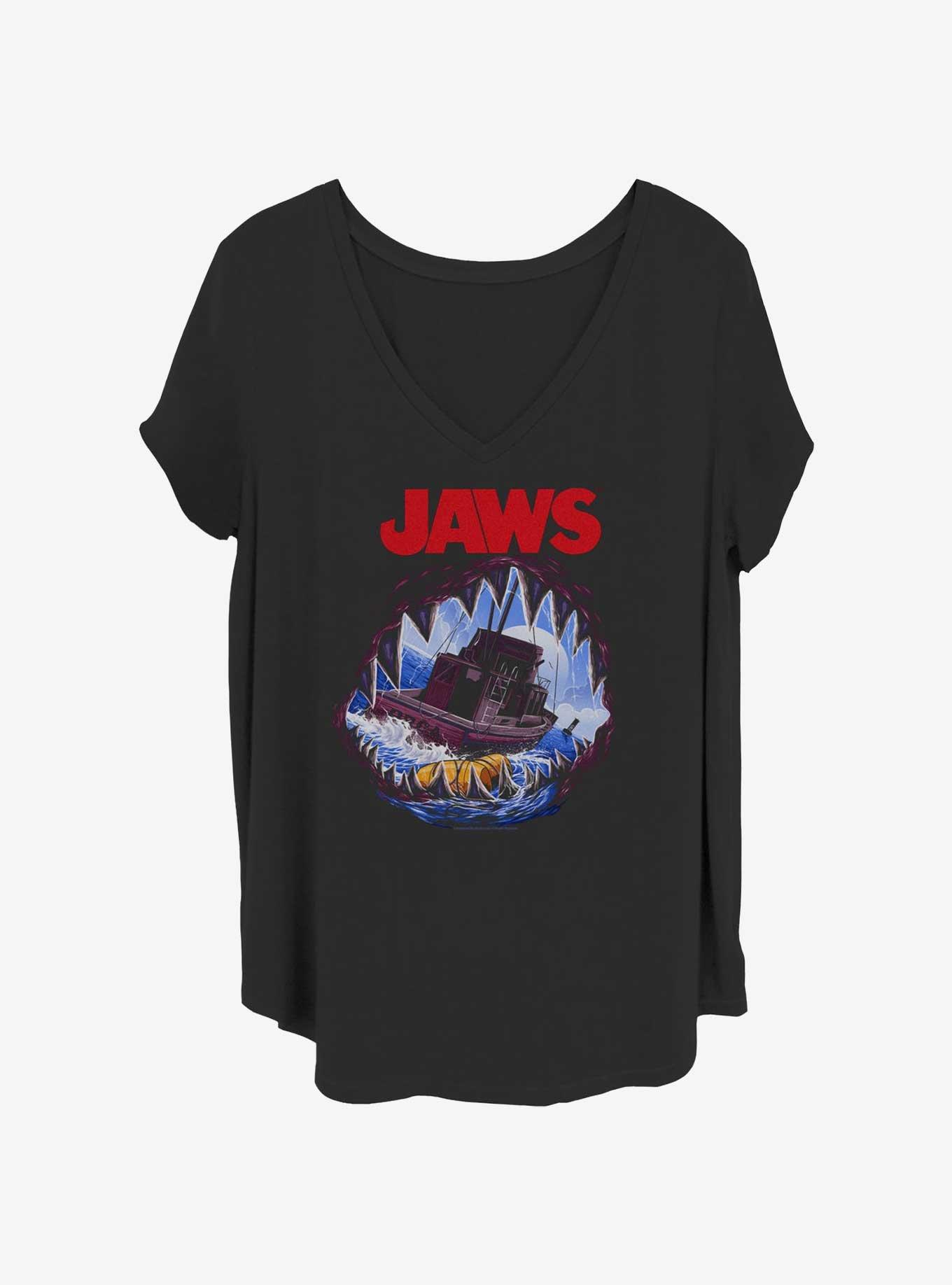 Jaws Deep Sea Terror Girls T-Shirt Plus Size