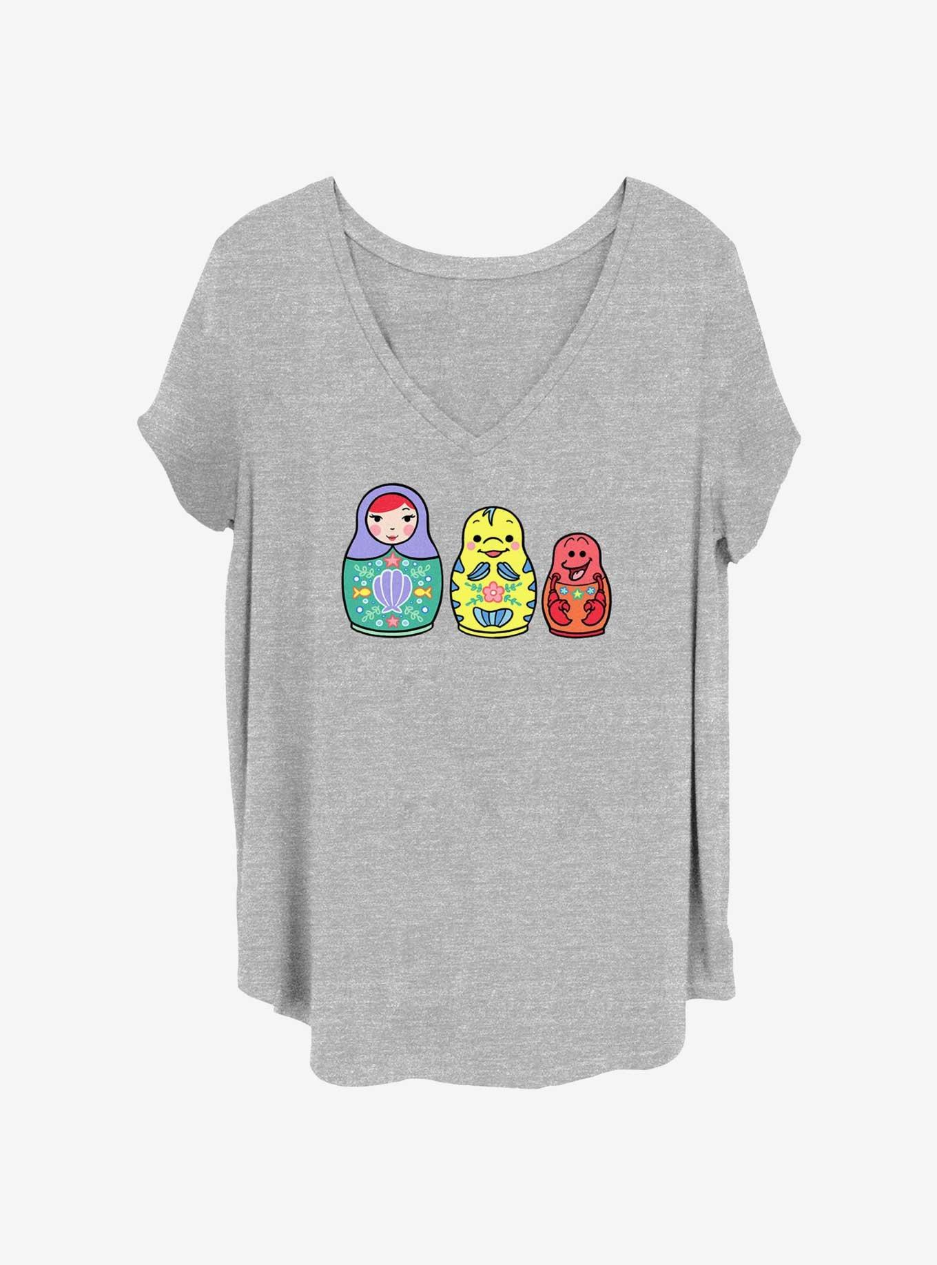 Disney The Little Mermaid Matryoshka Mermaid Girls T-Shirt Plus Size, , hi-res