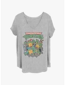 Teenage Mutant Ninja Turtles Turtle Group Girls T-Shirt Plus Size, , hi-res