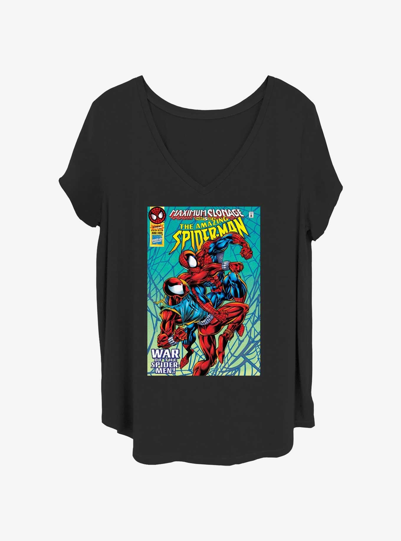Marvel Spider-Man Clone Wars Comic Girls T-Shirt Plus Size, , hi-res