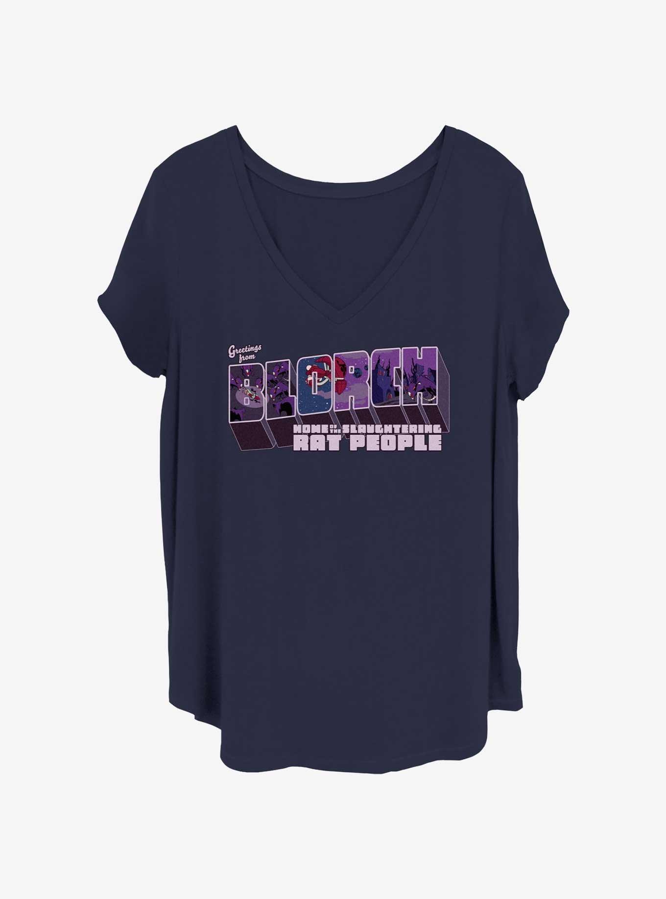 Invader ZIM Blorch Girls T-Shirt Plus Size, NAVY, hi-res