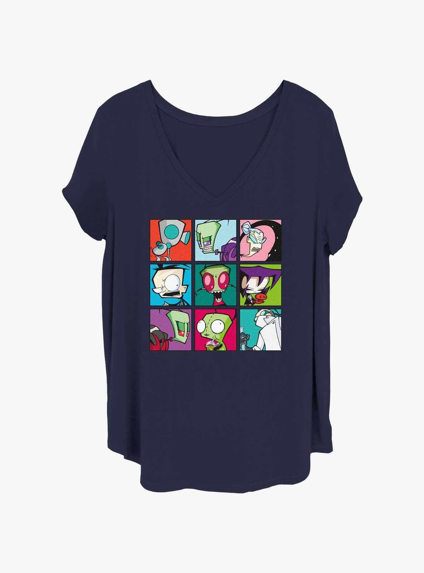 Invader ZIM Zim Boxes Girls T-Shirt Plus Size