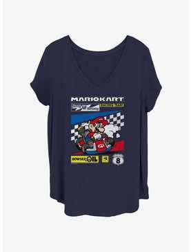 Nintendo Color Kart Checkers Girls T-Shirt Plus Size, , hi-res