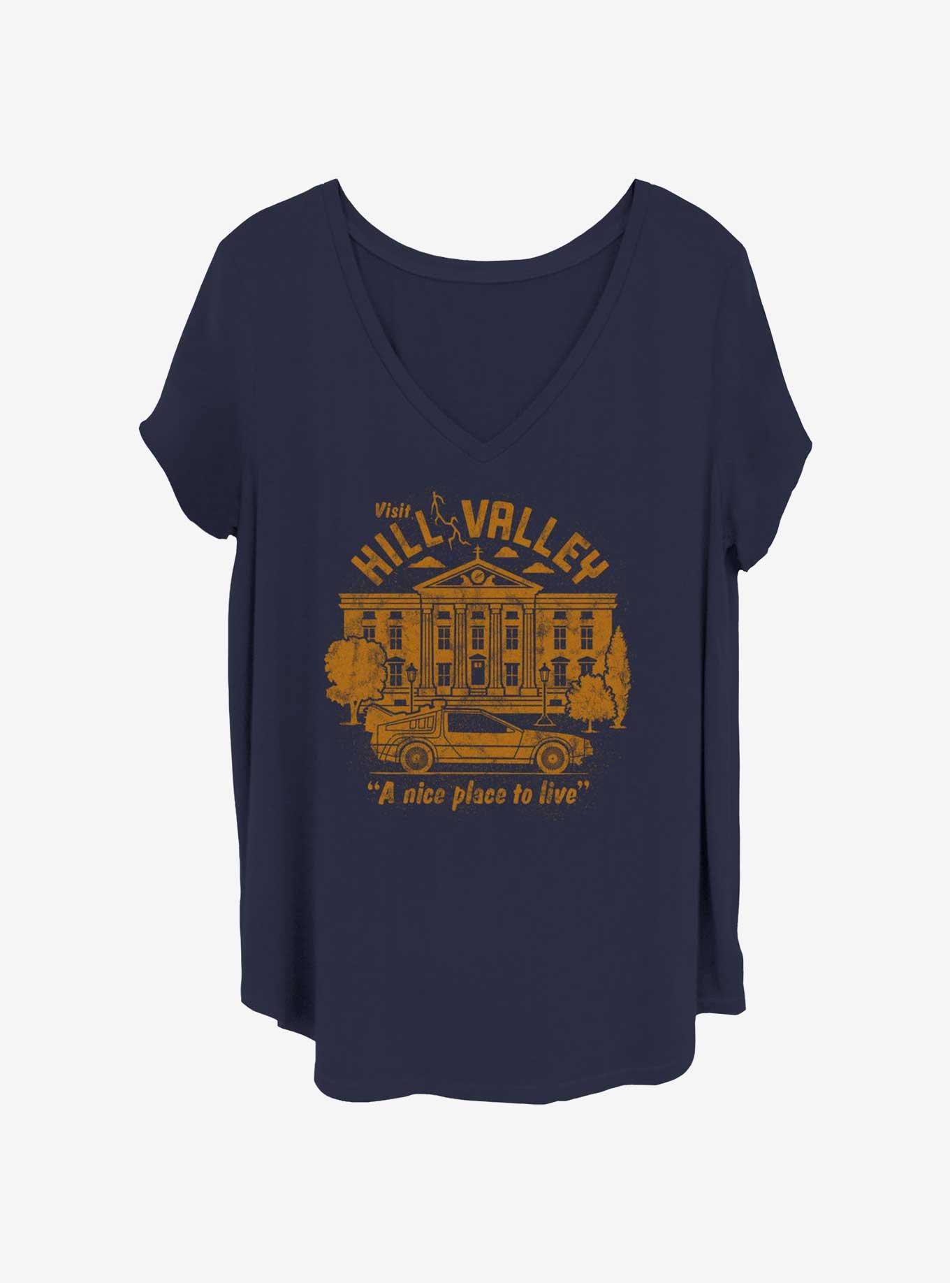 Back to the Future Visit Hill Valley Girls T-Shirt Plus Size