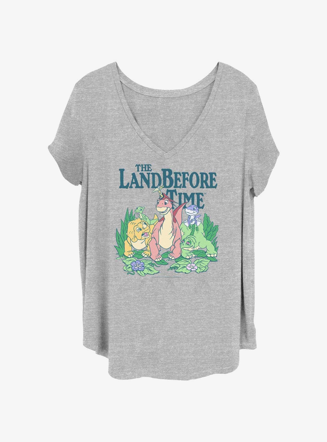 The Land Before Time Friends Before Time Girls T-Shirt Plus Size, HEATHER GR, hi-res