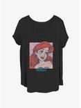 Disney The Little Mermaid Ariel Portrait Girls T-Shirt Plus Size, BLACK, hi-res