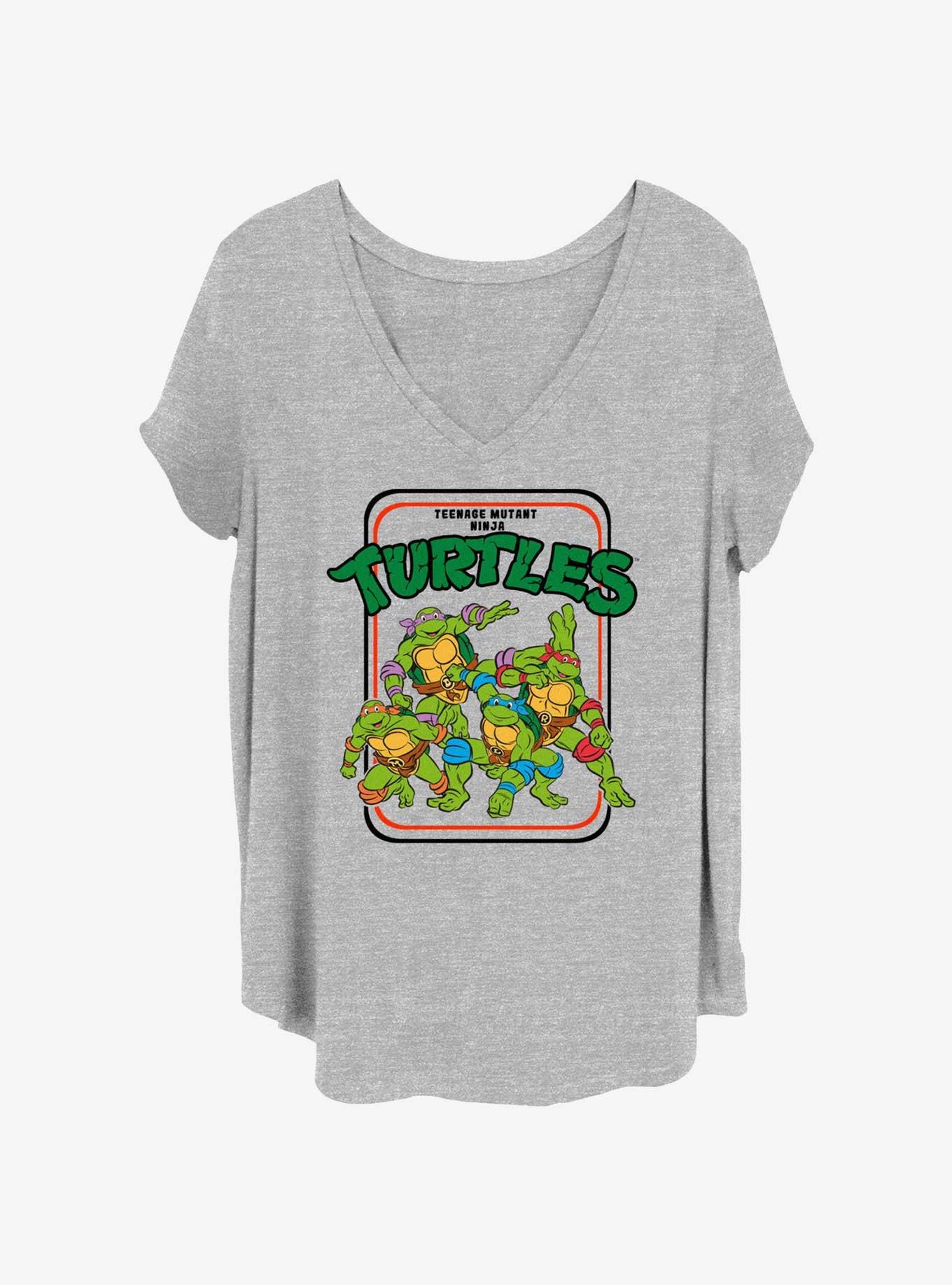 Teenage Mutant Ninja Turtles Vintage Turtles Girls T-Shirt Plus Size, , hi-res