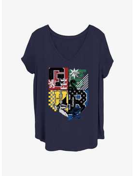 Harry Potter Hogwarts House Crests Girls T-Shirt Plus Size, , hi-res