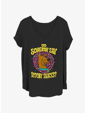 Scooby-Doo Did Somebody Say Scooby Snacks Girls T-Shirt Plus Size, , hi-res