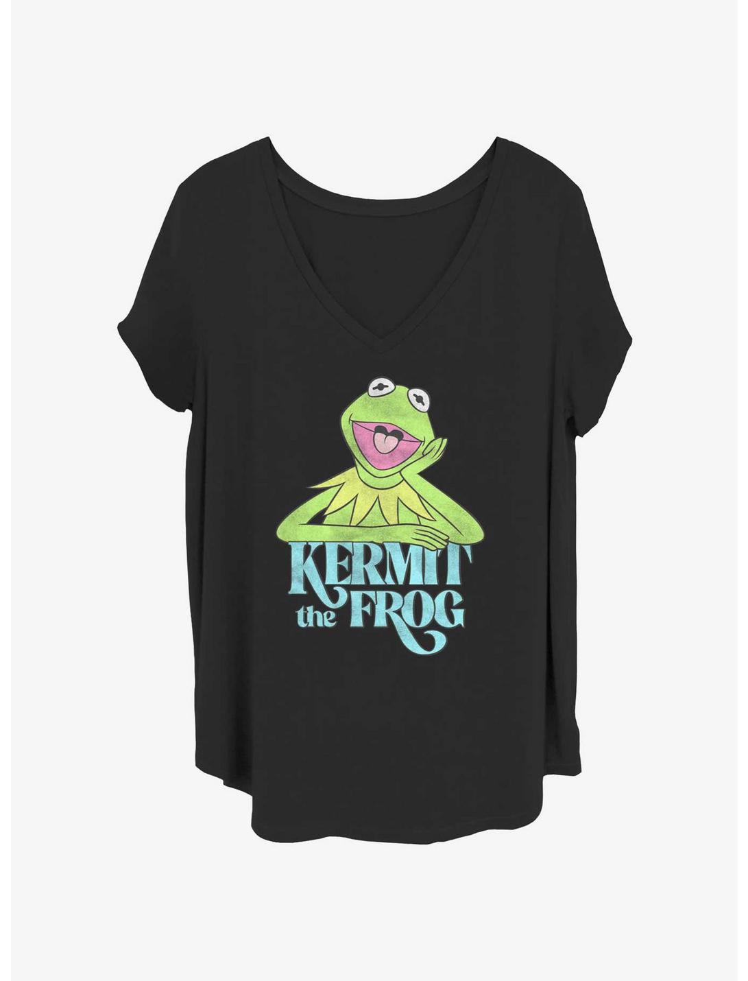 Disney The Muppets Kermit The Frog Girls T-Shirt Plus Size, BLACK, hi-res