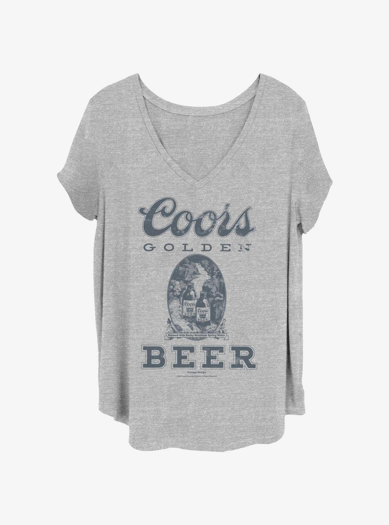 Coors Golden Vintage Beer Girls T-Shirt Plus Size, , hi-res