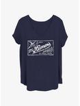 Coors Hamms Vintage Brew Girls T-Shirt Plus Size, NAVY, hi-res
