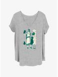 Avatar: The Last Airbender The Greatest Earth Bender Toph Girls T-Shirt Plus Size, HEATHER GR, hi-res