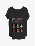 The Big Bang Theory Choose Your Nerd Girls T-Shirt Plus Size, BLACK, hi-res