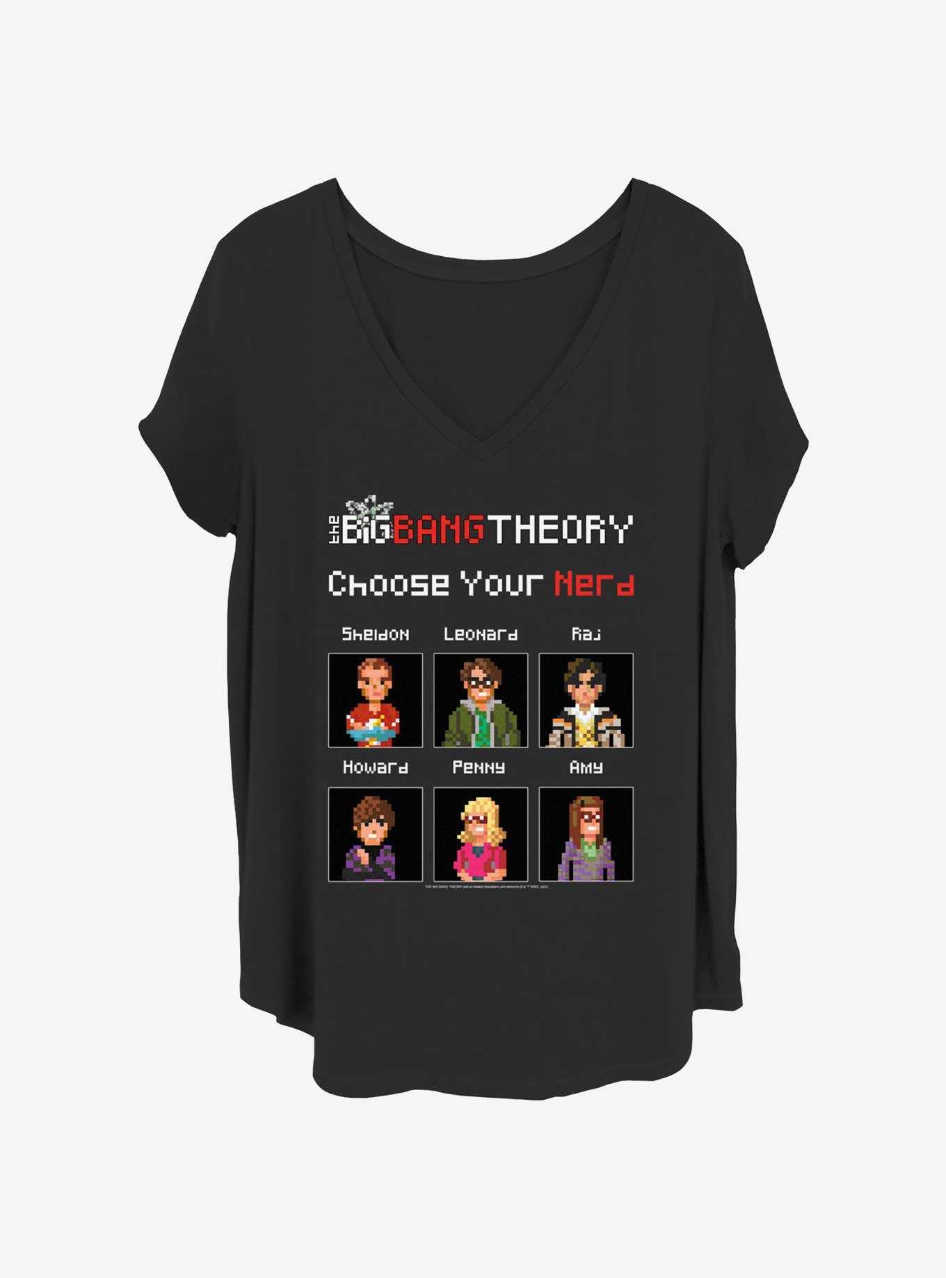 The Big Bang Theory Choose Your Nerd Girls T-Shirt Plus Size, , hi-res