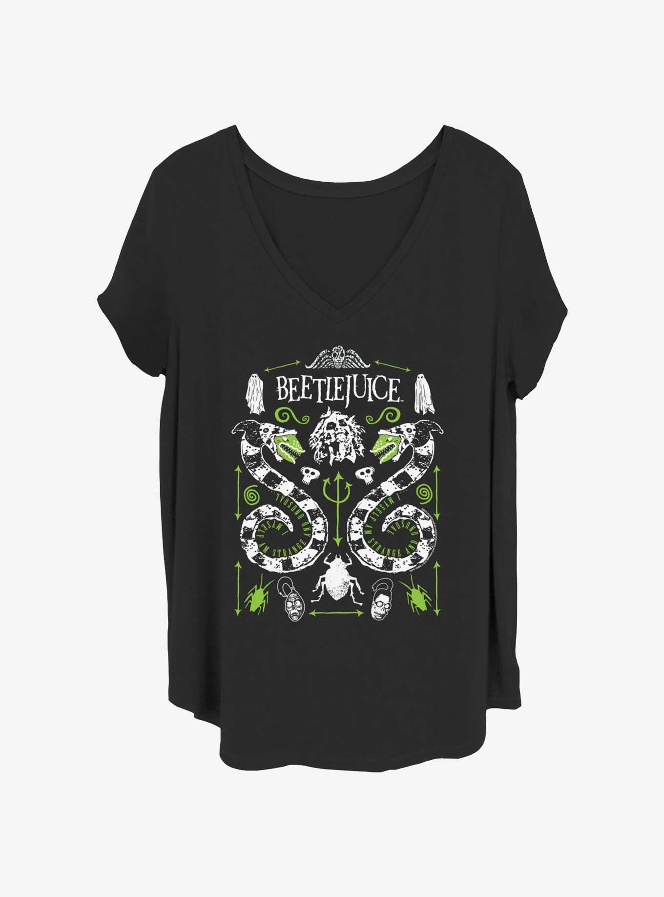 Beetlejuice Sandworm Folk Girls T-Shirt Plus Size, BLACK, hi-res
