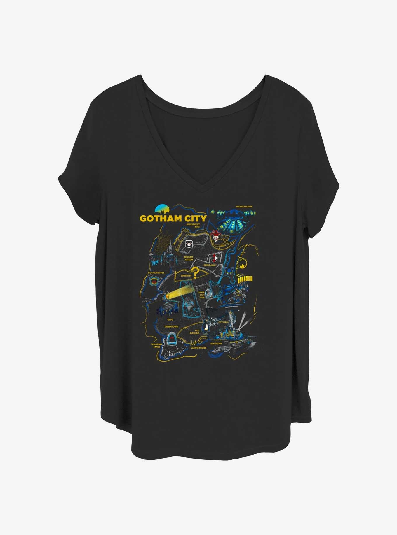 DC Comics Batman Territorial Dissings Girls T-Shirt Plus Size, BLACK, hi-res
