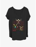 Gremlins Gremlins Stack Girls T-Shirt Plus Size, BLACK, hi-res