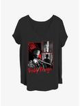 A Nightmare on Elm Street Freddy Krueger Girls T-Shirt Plus Size, BLACK, hi-res