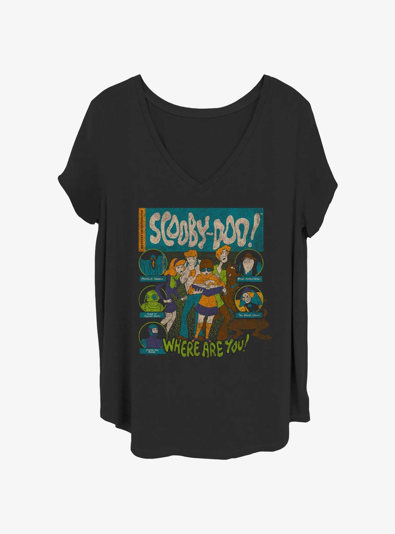 Scooby-Doo Mystery Poster Girls T-Shirt Plus Size, BLACK, hi-res
