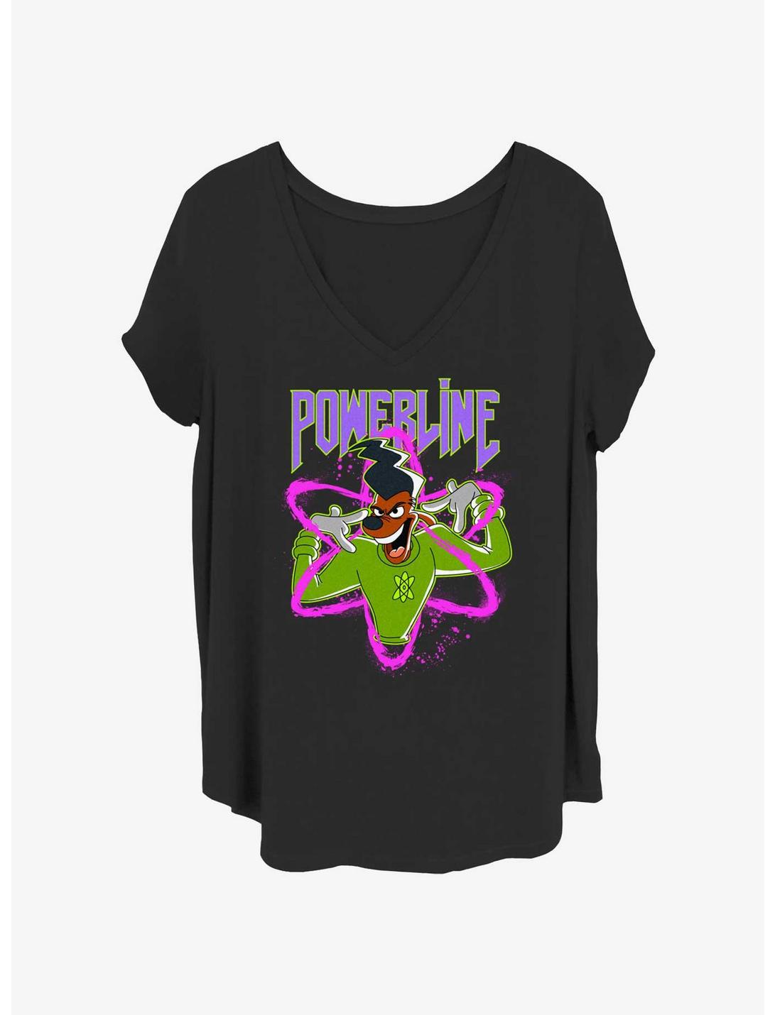 Disney Goofy I Have Powerline Girls T-Shirt Plus Size, BLACK, hi-res