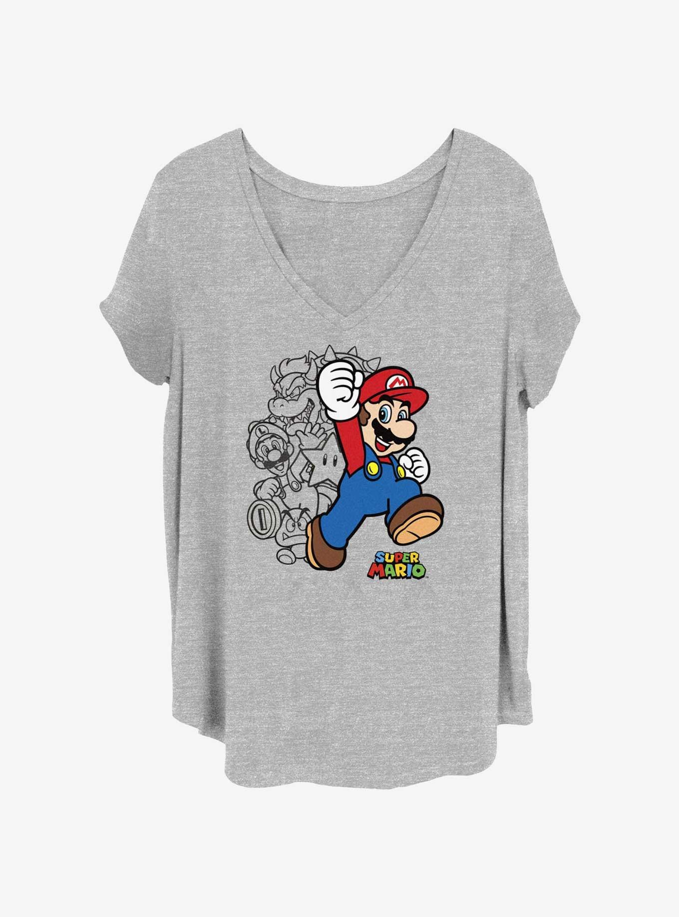 Nintendo Drawn Heroes Girls T-Shirt Plus Size, , hi-res