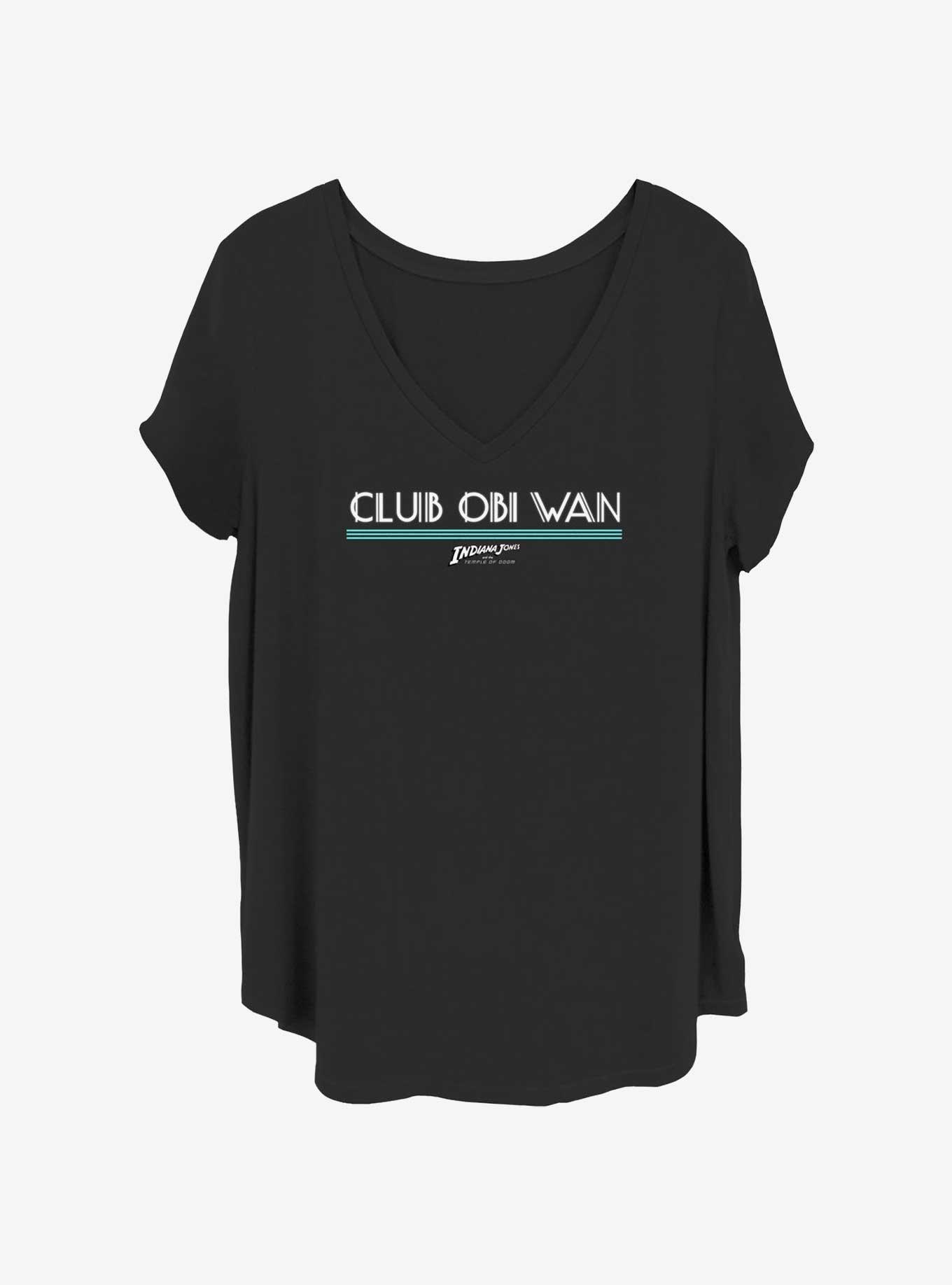 Indiana Jones Club Obi Wan Girls T-Shirt Plus Size, BLACK, hi-res