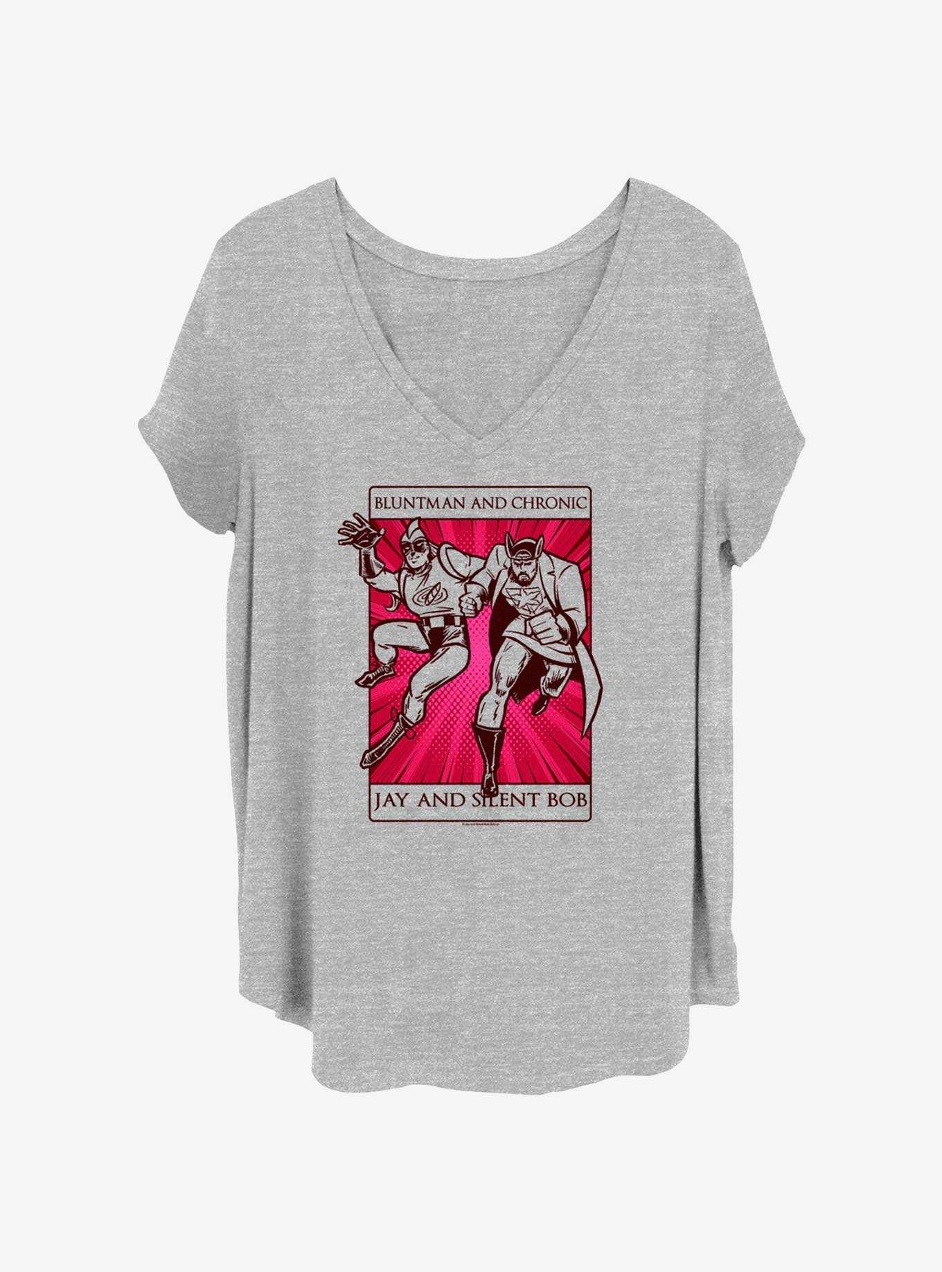 Jay and Silent Bob Tarot Card Girls T-Shirt Plus Size, , hi-res
