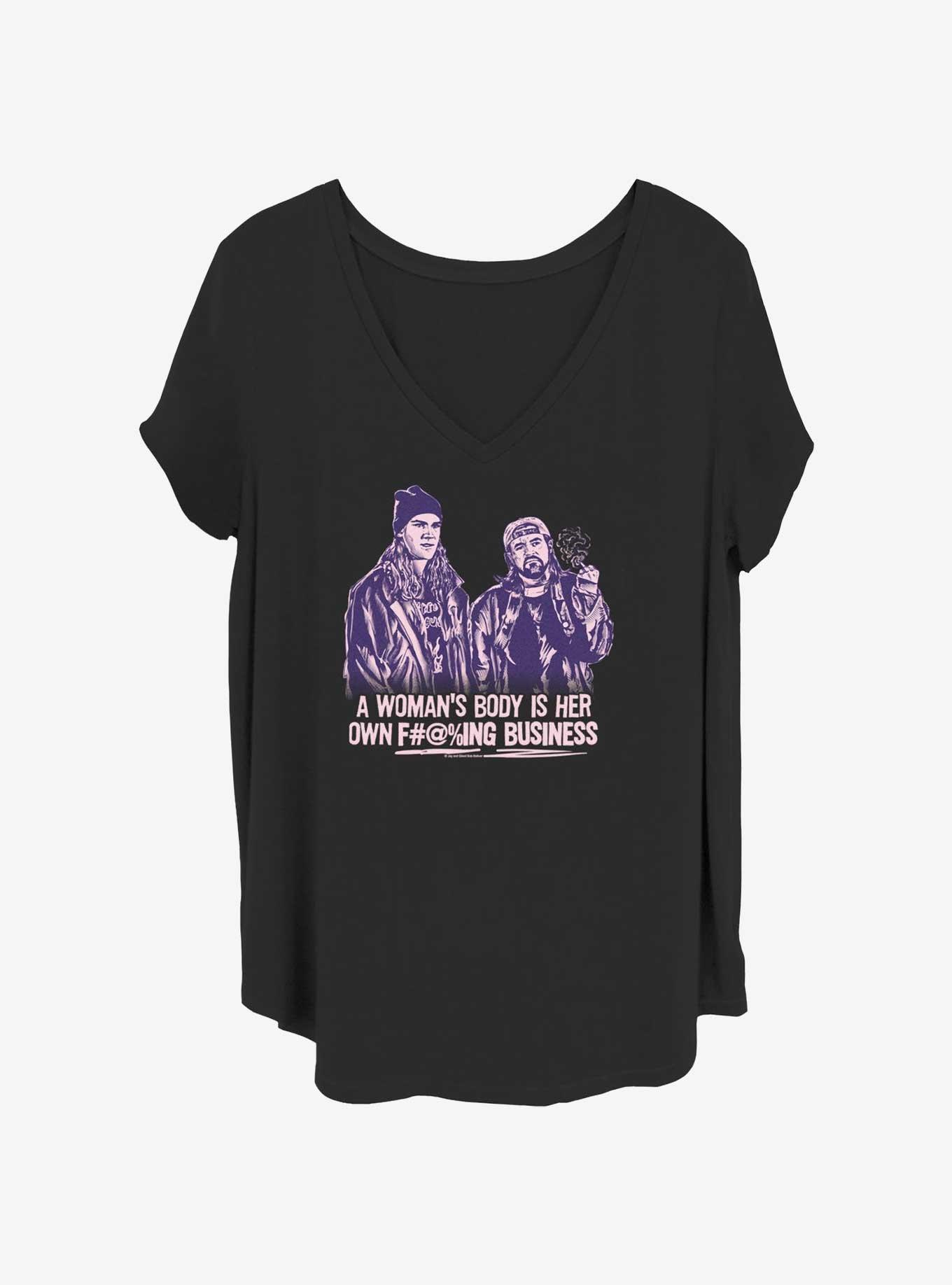 Jay and Silent Bob Nunnya Beeswax Girls T-Shirt Plus Size