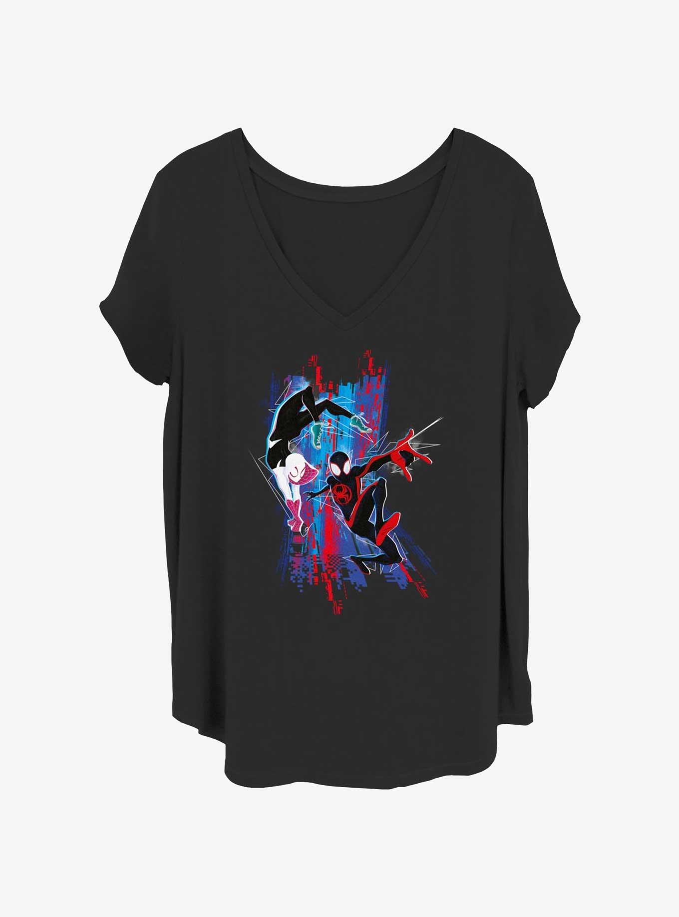 Marvel Spider-Man Spider Gwen And Spider Man Girls T-Shirt Plus Size, , hi-res