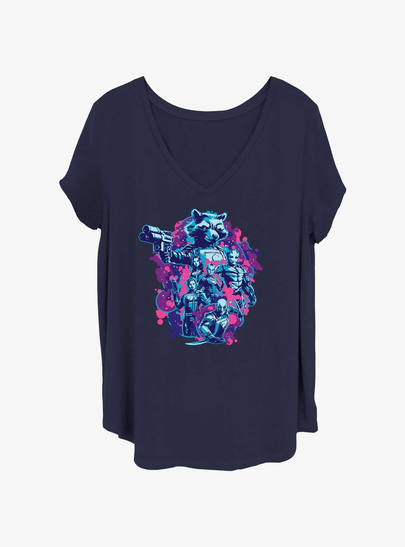 Marvel Guardians of the Galaxy Blobs Girls T-Shirt Plus Size, , hi-res