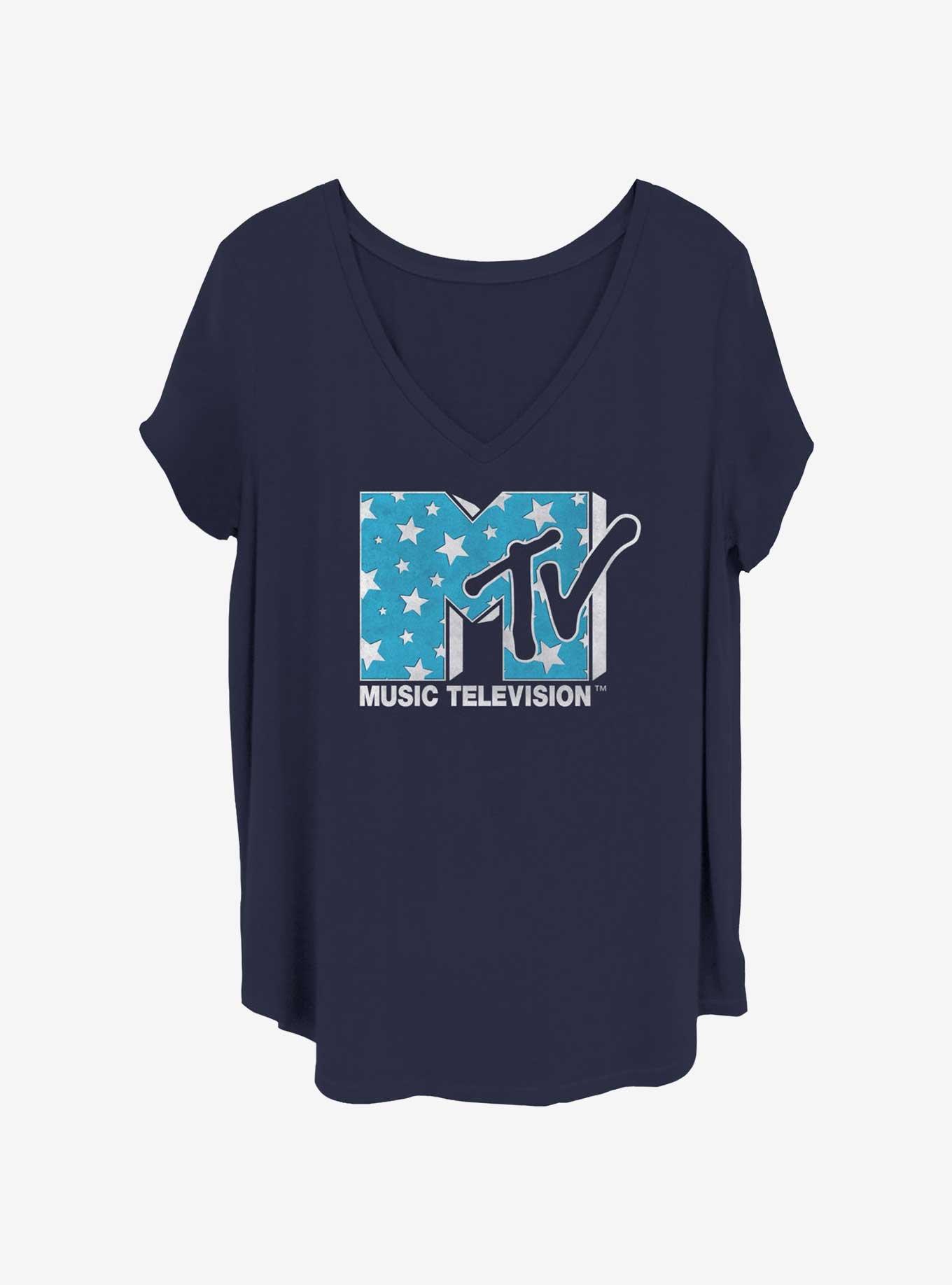 MTV Stars Logo Girls T-Shirt Plus Size
