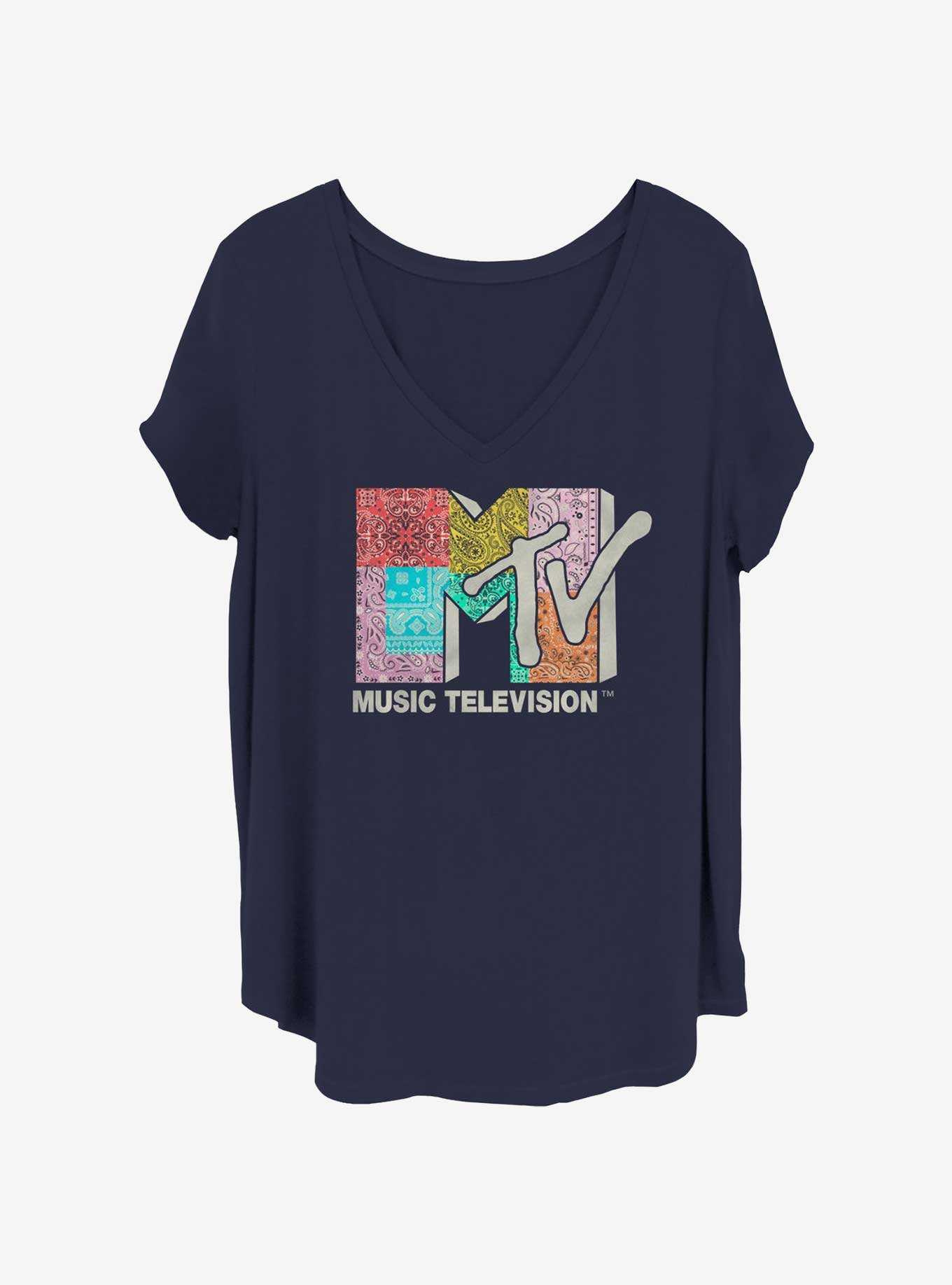 MTV Bandanas Logo Girls T-Shirt Plus Size, , hi-res