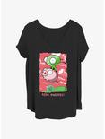 Invader ZIM Ride The Pig Girls T-Shirt Plus Size, BLACK, hi-res