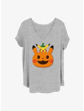 Pokemon Pumpkin Pikachu Girls T-Shirt Plus Size, , hi-res