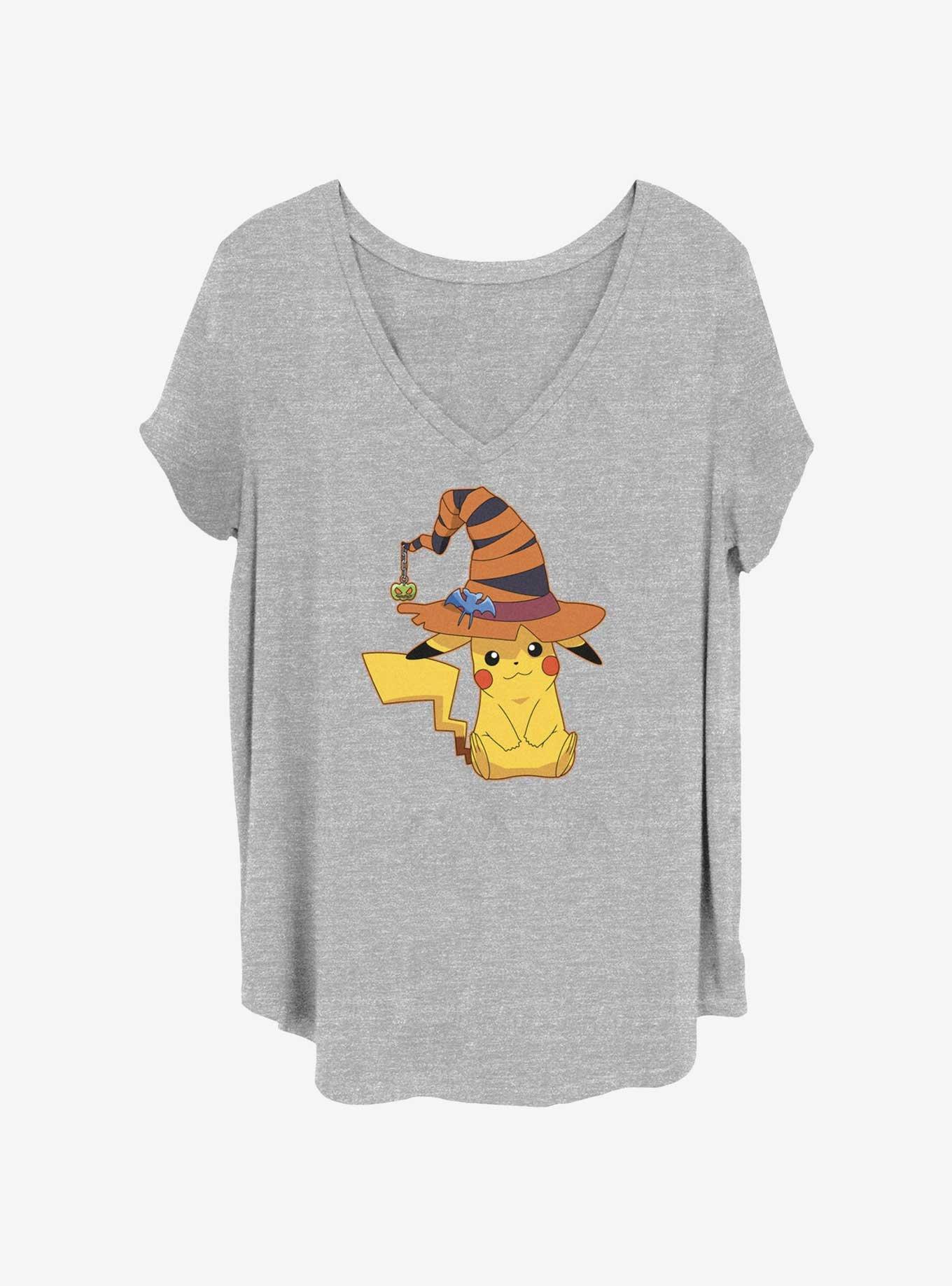Pokemon Pikachu Witch Girls T-Shirt Plus Size, HEATHER GR, hi-res